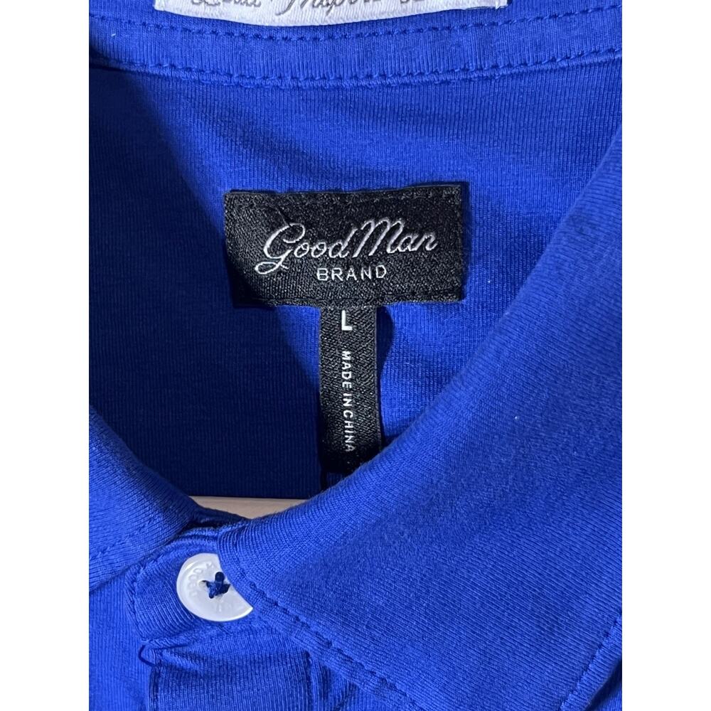 Good Man Brand On-Point Long Sleeve Button-Up Shirt Blue Men's Size L NWT - Picture 3 of 4